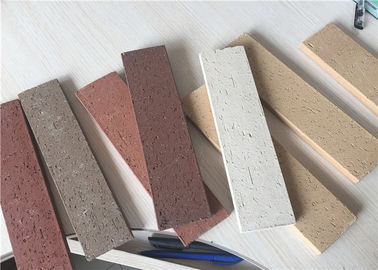 Muti Color Rough Split Face Brick For Exterior Decoration 12mm Thickness