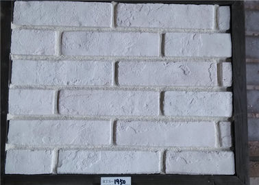 White Faux Exterior Brick Decoration Thickness 10-15mm Solid Surface