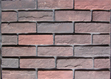 Vintage Decorative Brick Veneer , Multicolor Exterior Brick Tiles For Walls