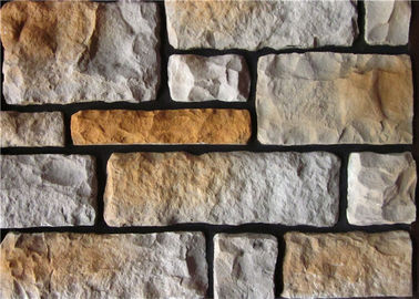 Colorful Artificial Wall Stone For Interior / Exterior Wall Decoration Irregular Size