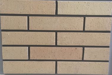 Solid Wire Cut Outdoor Brick Paneling , Brick Veneer Panels Exterior 12mm Thickness
