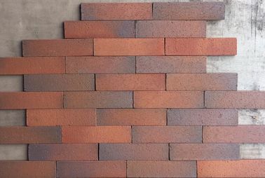 Outdoor Decorative Thin Clay Bricks Extruded / Sintered For Building Facade