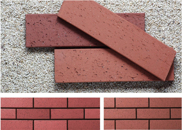Customized Red wire cut Split Face Brick for Exterior Wall