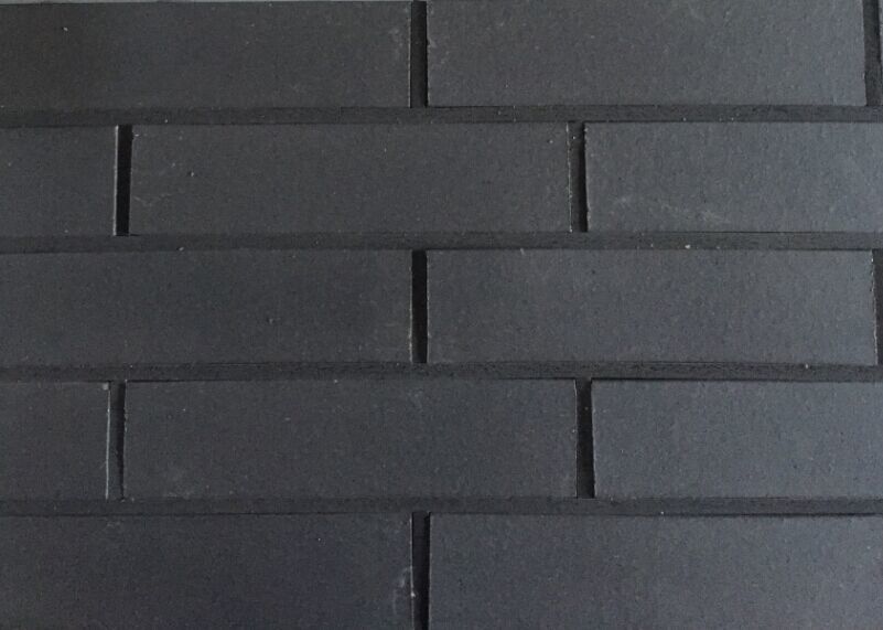 Black Decorative Vintage Brick Veneer , Smooth Exterior Brick Panels