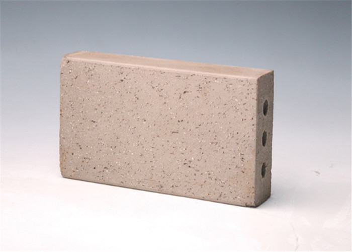 Rough Face Light Gray Clay Baking Brick , Grouting Brick Pavers