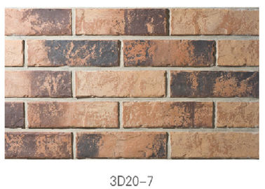 3D20-7 Eco - Friendly Brick Veneer Wall , Sintered 3D Exterior Brick Veneer Panels For House Building