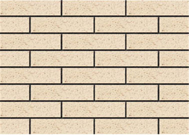 Clay Exterior Thin Brick Veneer , External Brick Tiles Rough Surface