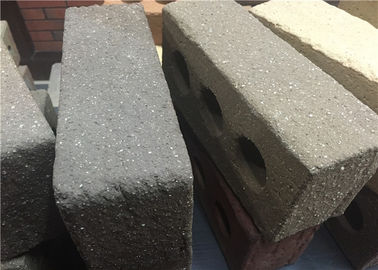 Sandblast Face Three Holes Perforated Clay Bricks With Variety Colors