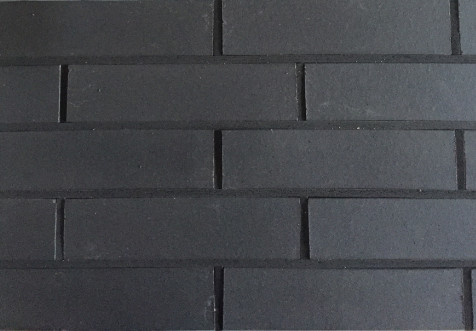 Black Decorative Vintage Brick Veneer , Smooth Exterior Brick Panels