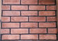 Red Classical Cement Faux Exterior Brick For Hotel / Railway Station
