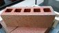 Red Five Holes Clay Brick / Hollow Clay Blocks For Building Wall Construction