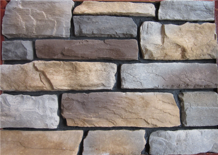 Fading Effects Cladding Modular Light Weight Wall Cladding Artificial Stone With No Color Fade